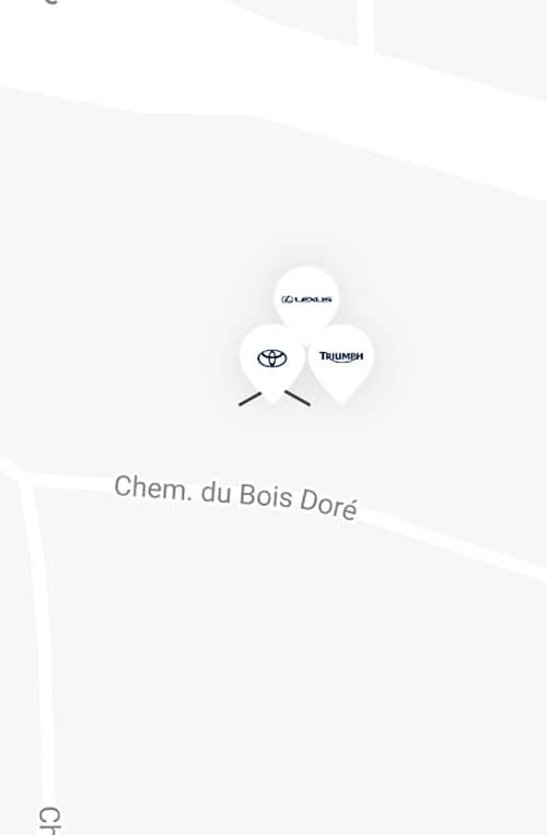 Affiche de plusieurs markers au même endroit sur Google Maps