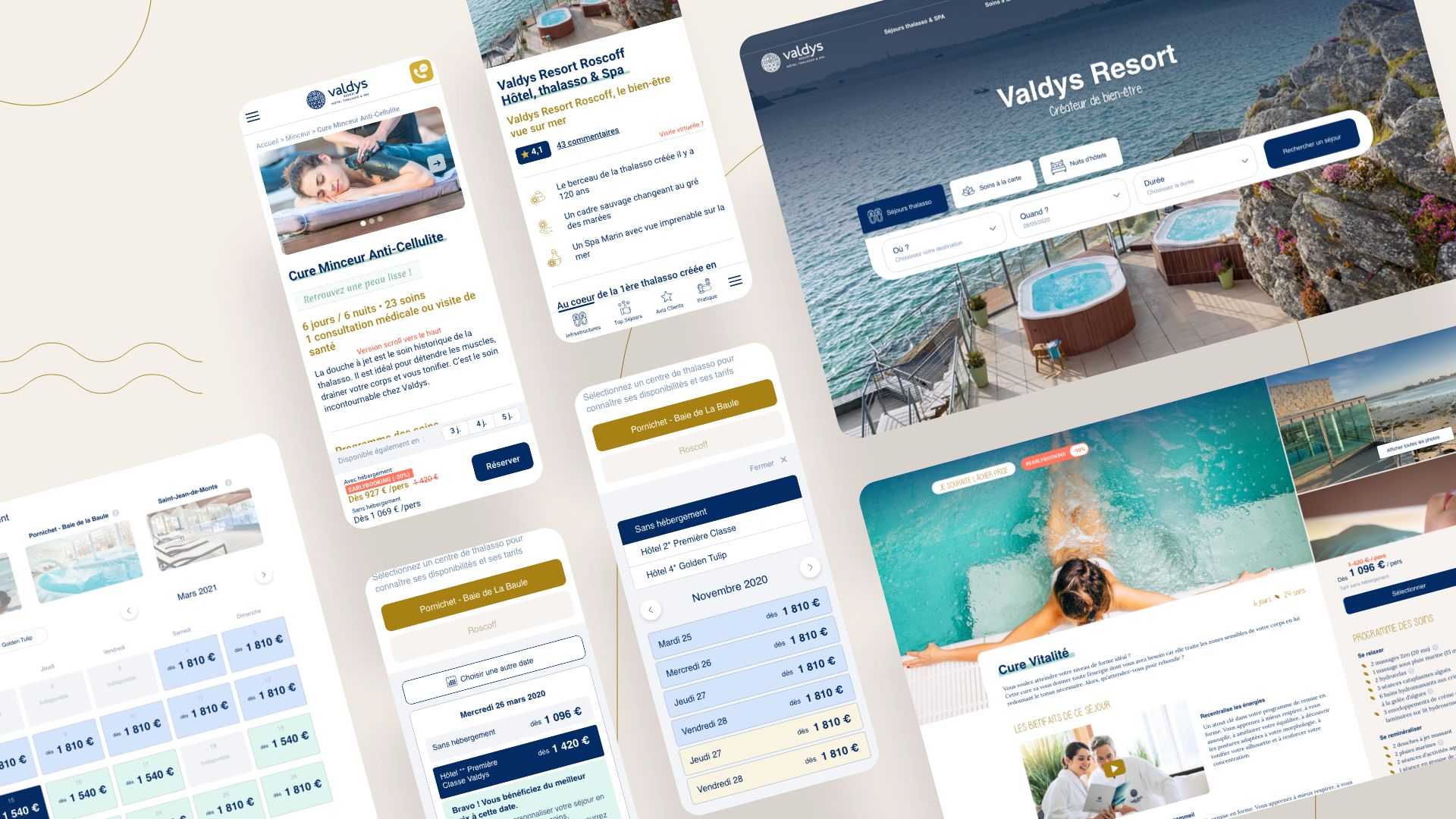 Image de Site e-commerce pour un groupe de Thalasso & Spa