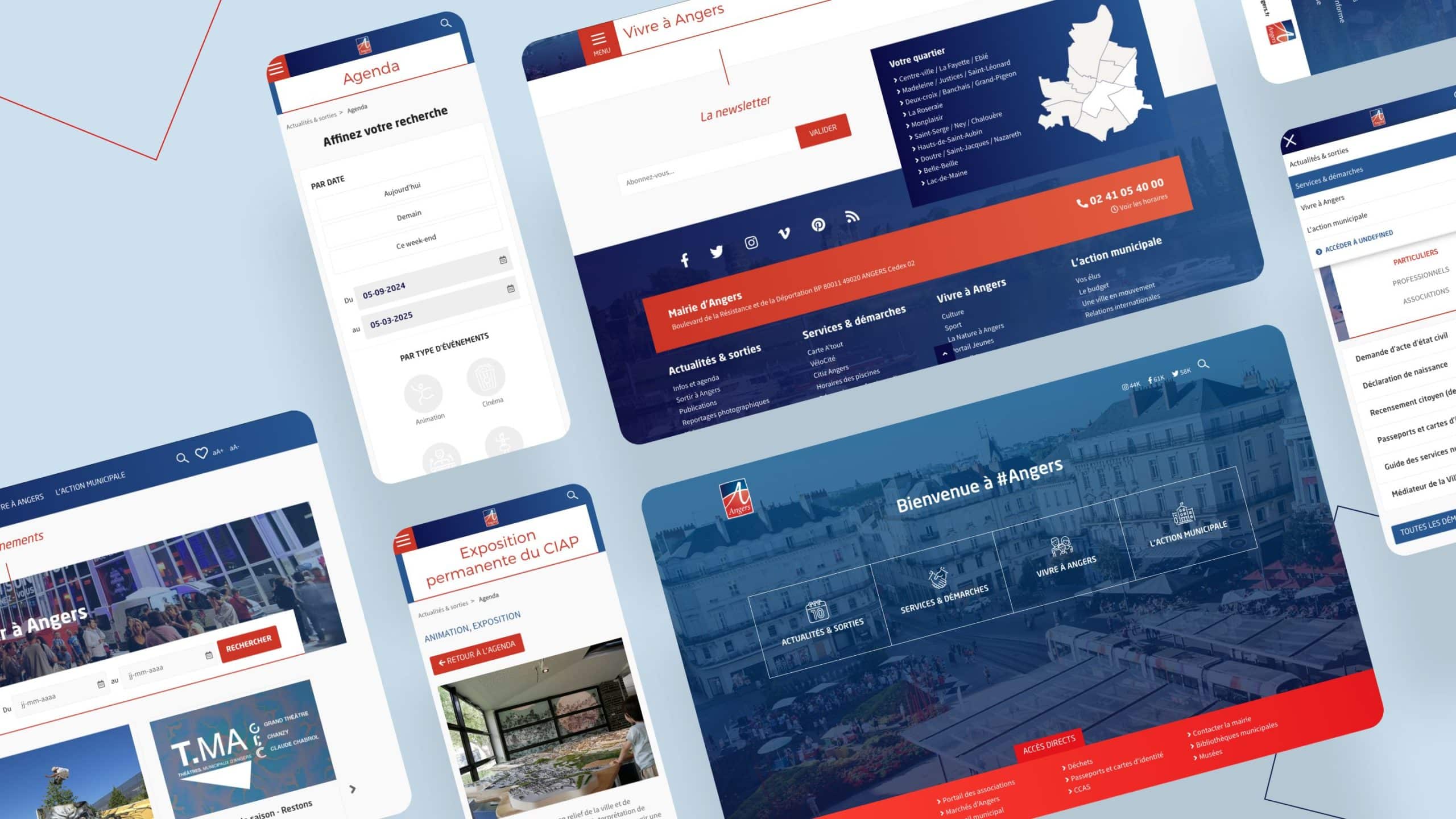 Image de Création du site officiel de la ville d’Angers