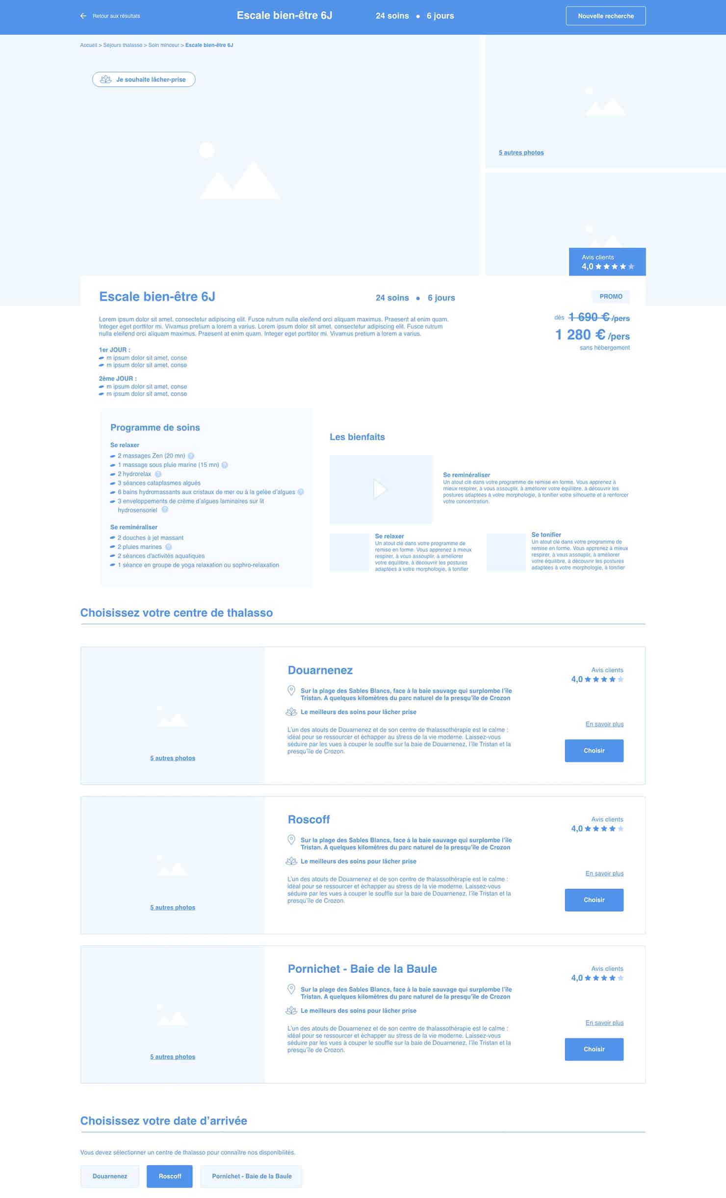 UX design Angers - Zoning wireframe