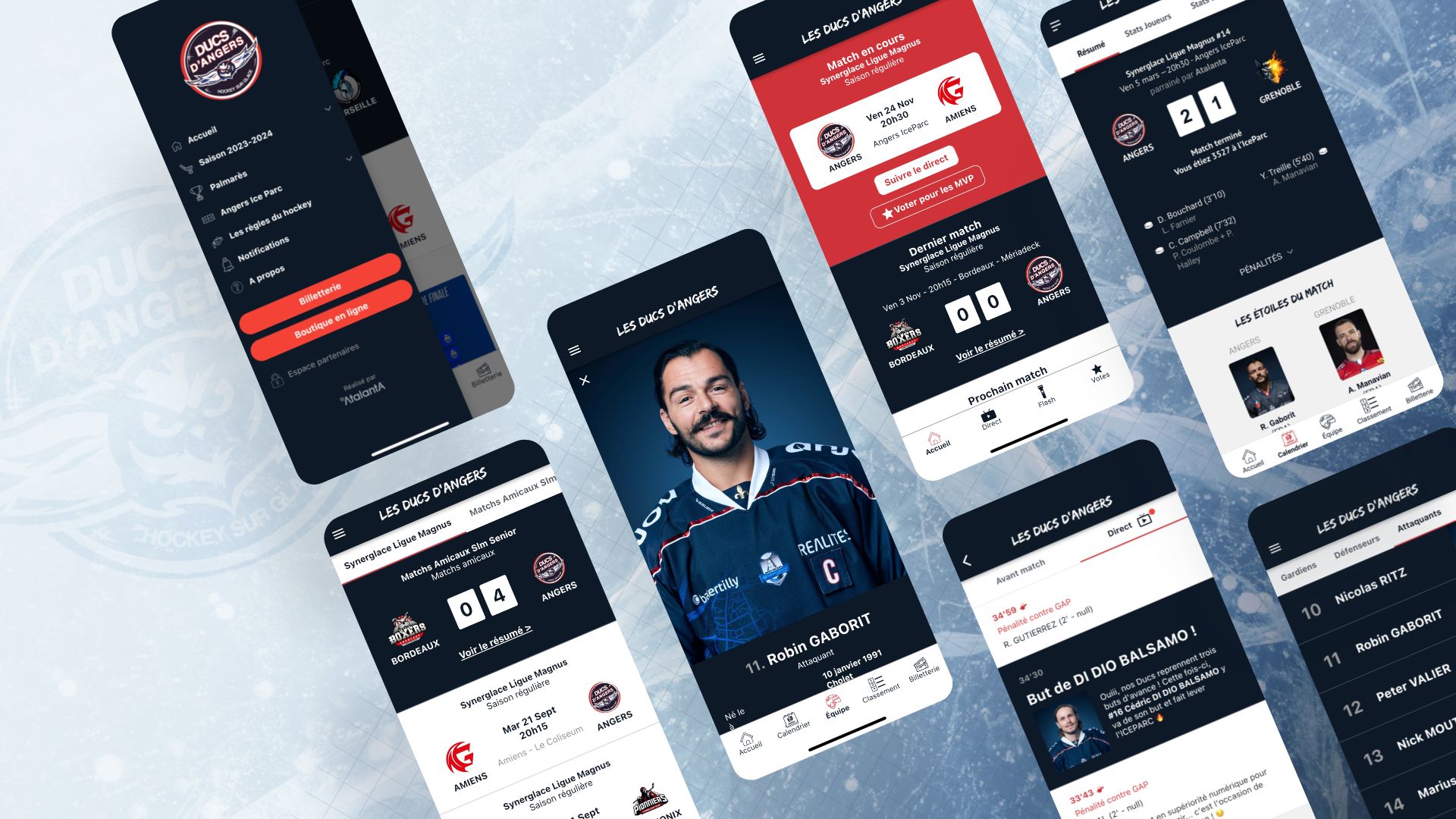 Image de Application mobile officielle d’une équipe de hockey